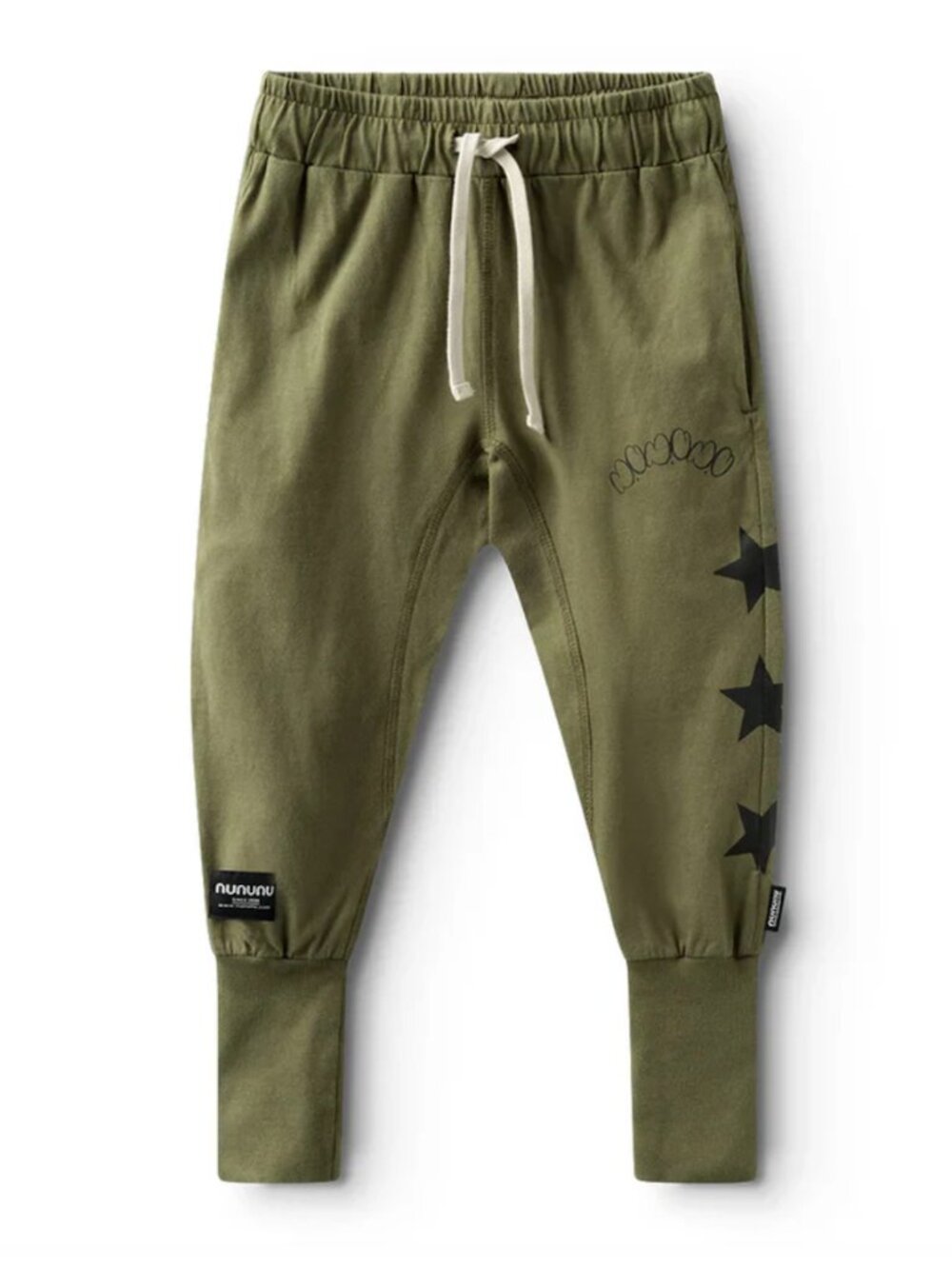 NWOT Nununu Olive Jogger Sweatpants, Size 10-11